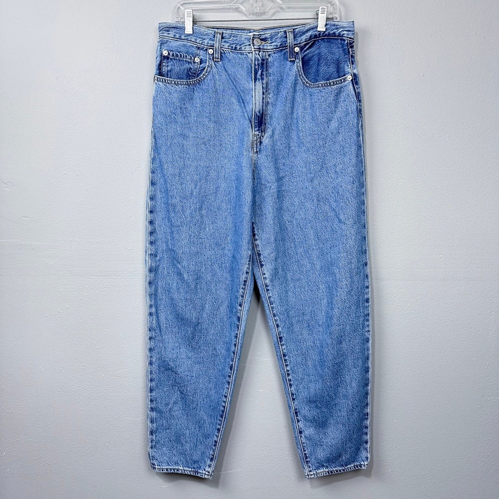 Levi's Jeans Women Size 31 High Loose Taper Blue Light Wash High Rise Denim Prem